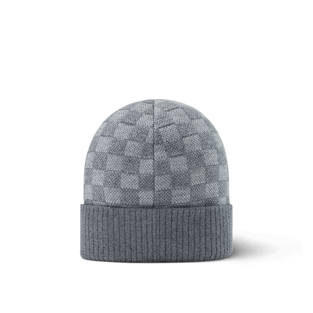 Bonnet et Écharpe Néo Petit Damier Gris