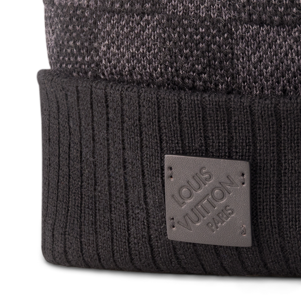 Bonnet et Écharpe Néo Petit Damier Noir