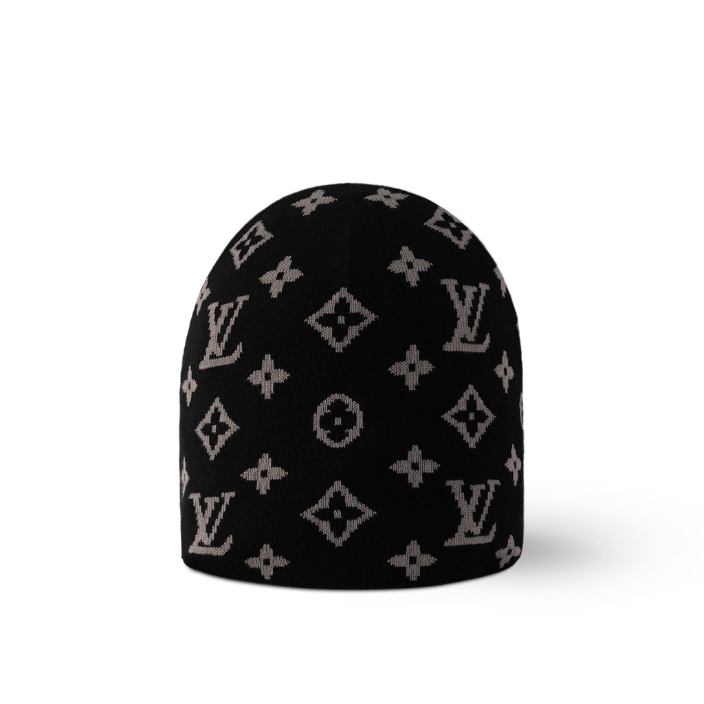 Bonnet et Écharpe LV Fit Monogram Noir