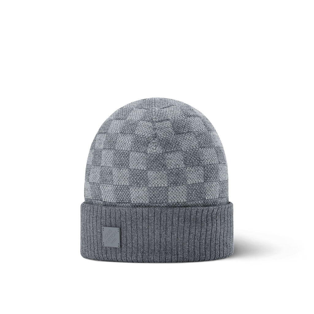 Bonnet et Écharpe Néo Petit Damier Gris