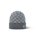 Bonnet et Écharpe Néo Petit Damier Gris